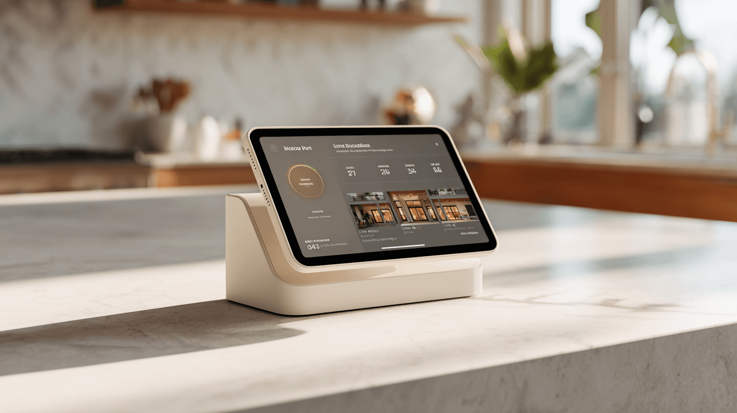 The Hub displayed as a sculptural centerpiece on a bright surface